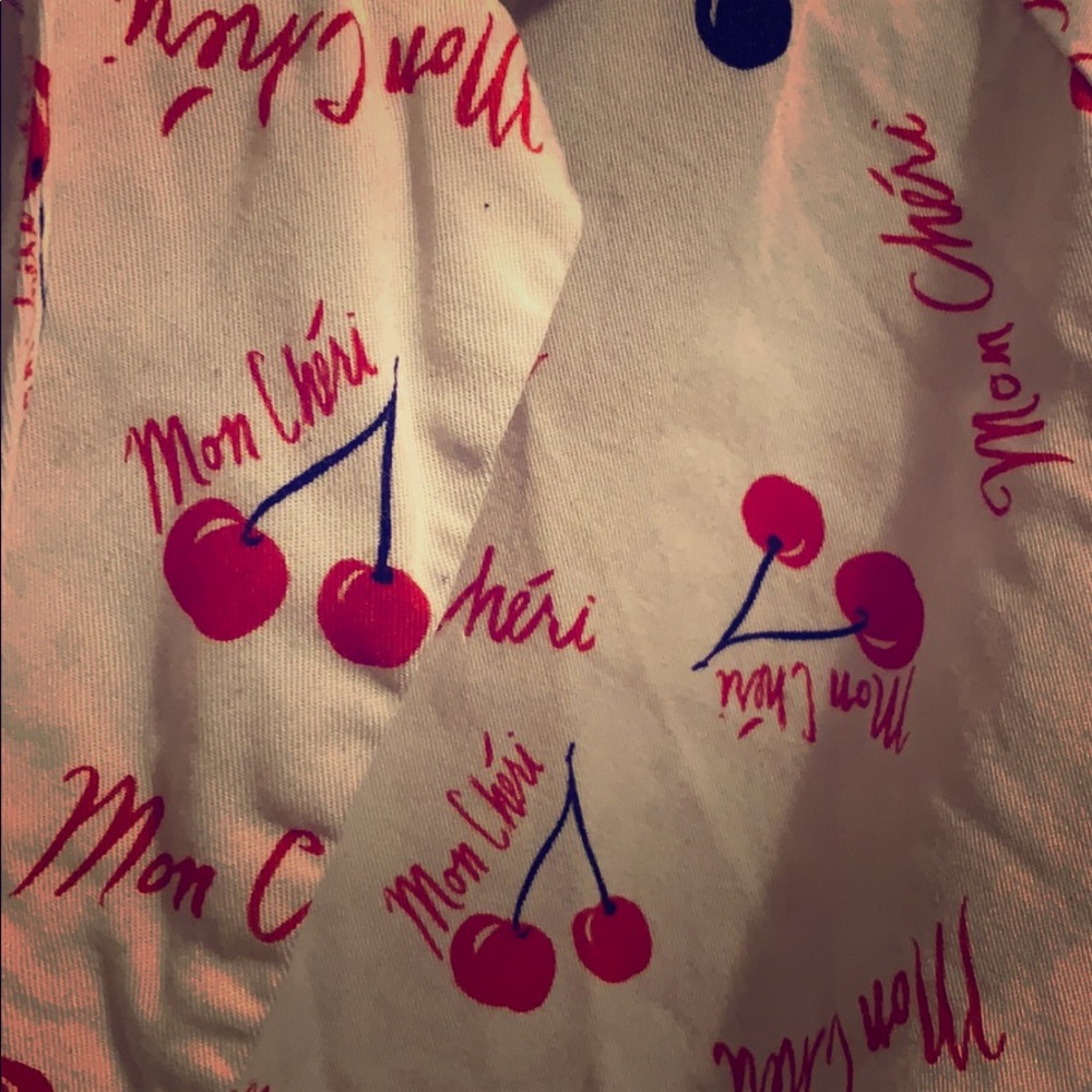 Cherry print blouse